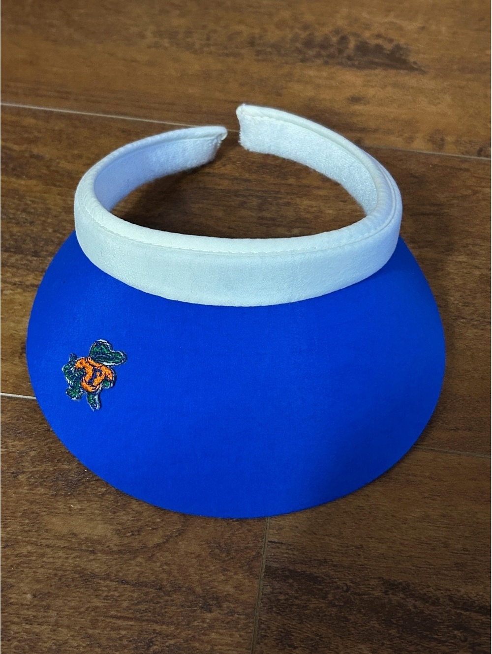 UF Gators University of Florida Vintage Blue and White Visor Cap